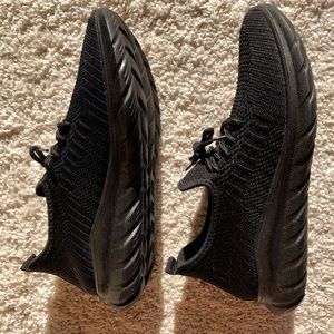 Black athletic shoes